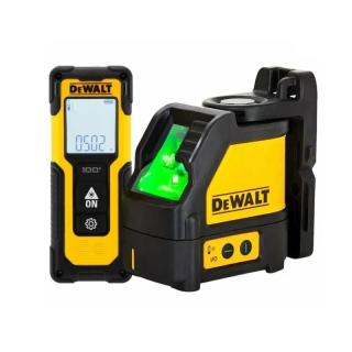 DW0887100-1 DeWALT KOMBO SET laserový kříž zelený DW088CG + měřič vzdálenosti DWHT77100 v kufru TSTAK
