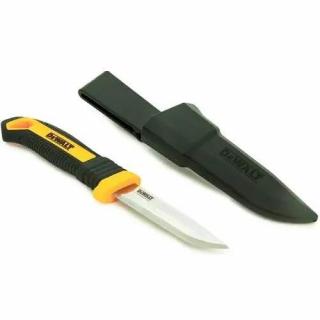 DWHT1-10354 DeWALT Řemeslnický nůž s pevným ostřím 90 mma plastovým pouzdrem na opasek