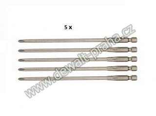 Šroubovací nástavec PH2 PR2, 153mm (5ks) DeWALT - DT7206 pro DCF620, DCF6201, DCF6202