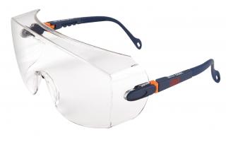 2800 - Ochranné brýle 3M, čirý polykarbonátový zorník, číslo stupnice 2C-1.2, Odolnost proti nárazům FT, optická třída 1, hmotnost 22 g