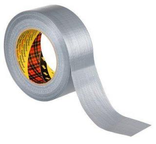 2903  Víceúčelová textilní páska, stříbrná, s polyetylenovým zátěrem