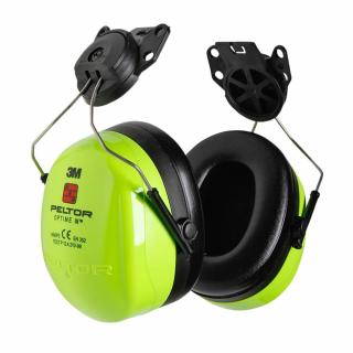 H540P3E-475-GB  Mušlový chránič sluchu 3M Peltor OPTIME III s úchytem P3E na přilbu 3M Peltor G3000, SNR=34 dB, Hi-Viz (fluorescentní)