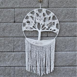 Strom života bílý (k zavěšení na stěnu)