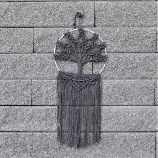 Strom života šedý (k zavěšení na stěnu)
