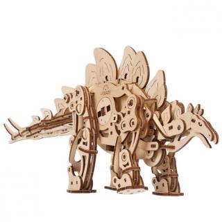 Dřevěná 3D stavebnice mechanického modelu Stegosaurus