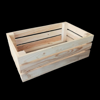 Dřevěná bedýnka 40x14x25 cm (š/v/h) přírodní