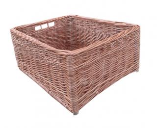 HRADIL přírodní proutěná zásuvka světlá D: 40 X Š: 27 X V. 20 CM
