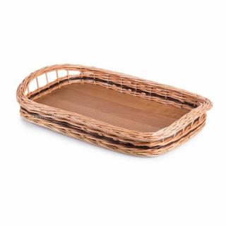 Proutěný podnos oválny KLASIK d.48 x š.30 x v. 9,5 cm