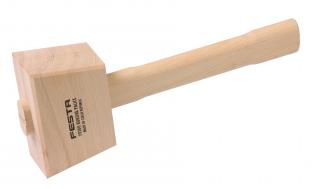 Dřevěná palice 520g, 80x60 mm, buk (FESTA, 32cm)