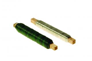 Vázací drát &#216; 0,6mm x 30m  zelený PVC