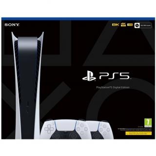 PS5 PlayStation 5 Digital C + 2x DS bílý