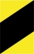 Výstražná samolepící páska - reflexní žlutočerná 5cm x 15m šrafování: levostranné