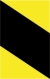 Výstražná samolepící páska - reflexní žlutočerná 5cm x 15m šrafování: pravostranné