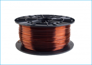 PETG filament Filament-PM průsvitná hnědá 1,75 mm 1 kg