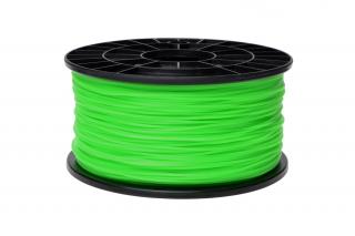 PLA filament zelená svítící ve tmě 1,75 mm 1 kg