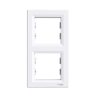 Asfora - Krycí rámeček dvojnásobný vertikální, bílá, EPH5810221 (Schneider Electric, Asfora, bílá)