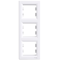 Asfora - Krycí rámeček trojnásobný vertikální, bílá, EPH5810321 (Schneider Electric, Asfora, bílá)