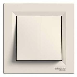 Asfora - Ovládač tlačítkový 1/0, krémová, šroubový, EPH0800323 (Schneider Electric, Asfora, krémová)