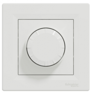 Asfora - Univerzální otočný LED stmívač, řazení 6, 230V, 370W, vícevodičový, bílá, EPH6800121