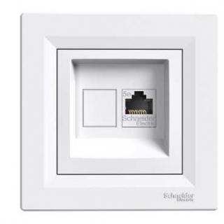 Asfora - Zásuvka datová RJ45, kat.5e UTP, bílá, EPH4300121 (Schneider Electric, Asfora, bílá)