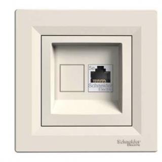 Asfora - Zásuvka datová RJ45, kat.5e UTP, krémová, EPH4300123 (Schneider Electric, Asfora, krémová)