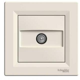 Asfora - Zásuvka TV, průběžná 8dB, krémová, EPH3200323 (Schneider Electric, Asfora, krémová)