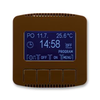 Hodiny spínací programovatelné - ovládací část, 3292A-A20301 H, ABB, Tango, hnědá (ABB, Tango, hnědá)
