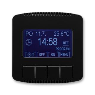 Hodiny spínací programovatelné - ovládací část, 3292A-A20301 N, ABB, Tango, černá (ABB, Tango, černá)