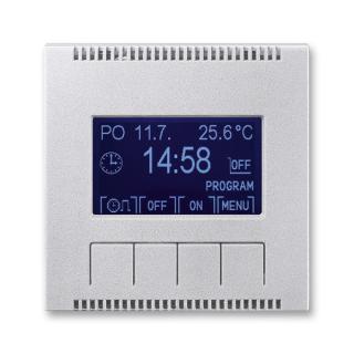 Hodiny spínací programovatelné - ovládací část, 3292M-A20301 08, ABB, Neo® Tech, titanová (ABB, Neo® Tech, titanová)