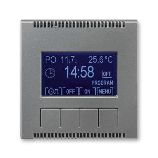 Hodiny spínací programovatelné - ovládací část, 3292M-A20301 36, ABB, Neo® Tech, ocelová (ABB, Neo® Tech, ocelová)