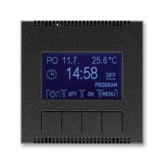 Hodiny spínací programovatelné - ovládací část, 3292M-A20301 37, ABB, Neo® Tech, onyx (ABB, Neo® Tech, onyx)