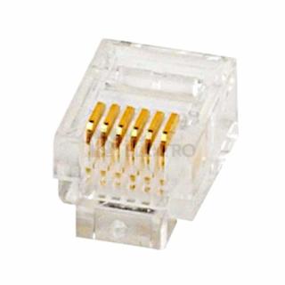 Konektor RJ12 6P6C (RJ12-LP), ploché lanko