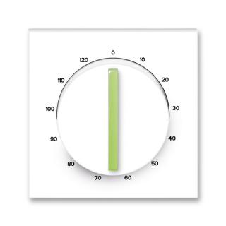 Kryt ovládače časového otočného, (3294M-A00160 42) (ABB,  Neo®, bílá / ledová zelená)