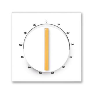 Kryt ovládače časového otočného, (3294M-A00160 43) (ABB,  Neo®, bílá / ledová oranžová)