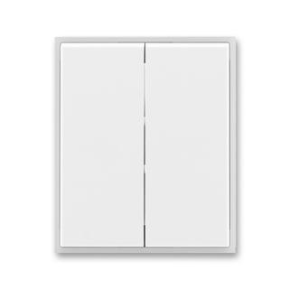 Kryt spínače dělený, 3558E-A00652 01, ABB, Time®, Element®, bílá / ledová bílá (ABB, Time®, Element®, bílá / ledová bílá)