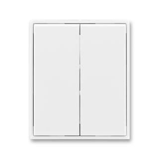 Kryt spínače dělený, 3558E-A00652 03, ABB, Time®, Element®, bílá / bílá (ABB, Time®, Element®, bílá / bílá)