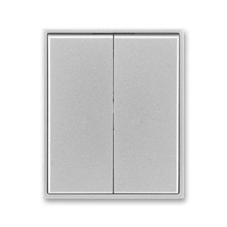 Kryt spínače dělený, 3558E-A00652 08, ABB, Time®, Time® Arbo, ocelová (ABB, Time®, Time® Arbo, titanová)