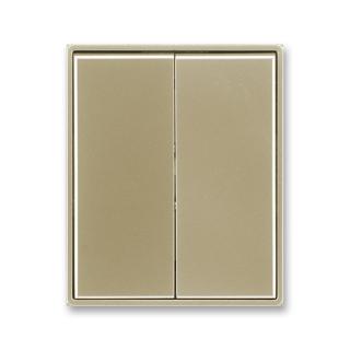 Kryt spínače dělený, 3558E-A00652 33, ABB, Time®, Time® Arbo, šampaňská (ABB, Time®, Time® Arbo, šampaňská)