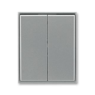 Kryt spínače dělený, 3558E-A00652 36, ABB, Time®, Time® Arbo, ocelová (ABB, Time®, Time® Arbo, ocelová)