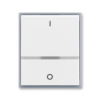 Kryt spínače dvojpólového, 3558E-A00655 04, ABB, Element®, bílá / ledová šedá (ABB, Element®, bílá / ledová šedá)