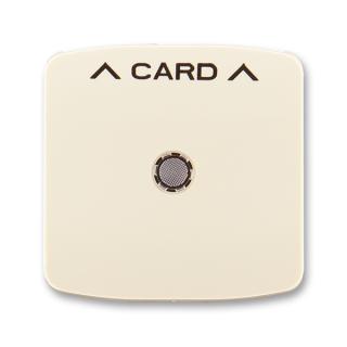 Kryt spínače kartového s průzorem a potiskem, (3559A-A00700 C) (ABB, Tango, slonová kost)