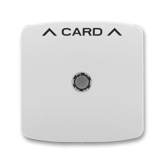 Kryt spínače kartového s průzorem a potiskem, (3559A-A00700 S) (ABB, Tango, šedá)
