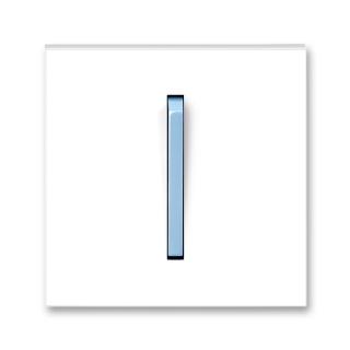 Kryt spínače s jednou páčkou, (3559M-A00651 41) (ABB,  Neo®, bílá / ledová modrá)