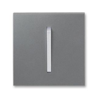Kryt spínače s jednou páčkou, 3559M-A00651 73, ABB, Neo® Tech, ocelová / titanová (ABB, Neo® Tech, ocelová / titanová)