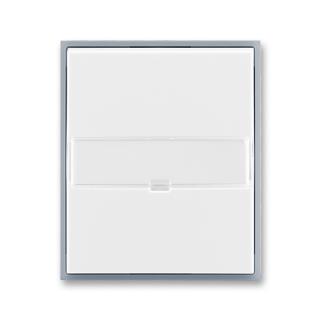 Kryt spínače s popisovým polem, 3558E-A00610 04, ABB, Element®, bílá / ledová šedá (ABB, Element®, bílá / ledová šedá)