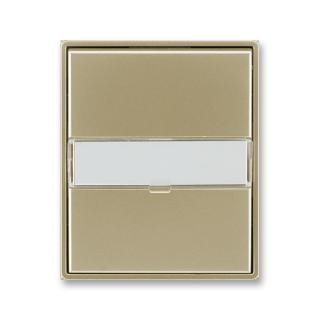 Kryt spínače s popisovým polem, 3558E-A00610 33, ABB, Time®, Time® Arbo, šampaňská (ABB, Time®, Time® Arbo, šampaňská)