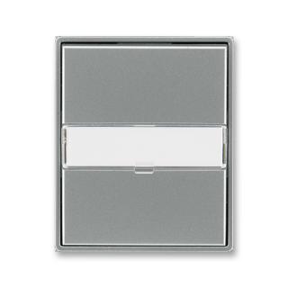 Kryt spínače s popisovým polem, 3558E-A00610 36, ABB, Time®, Time® Arbo, ocelová (ABB, Time®, Time® Arbo, ocelová)