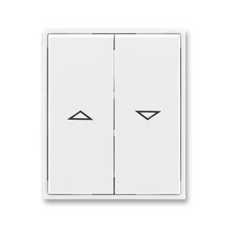 Kryt spínače žaluziového, 3558E-A00662 03, ABB, Time®, Element®, bílá / bílá (ABB, Time®, Element®, bílá / bílá)