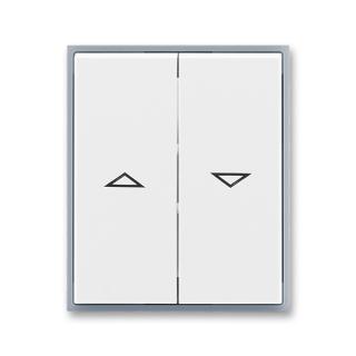 Kryt spínače žaluziového, 3558E-A00662 04, ABB, Element, bílá / ledová šedá (ABB, Element, bílá / ledová šedá)