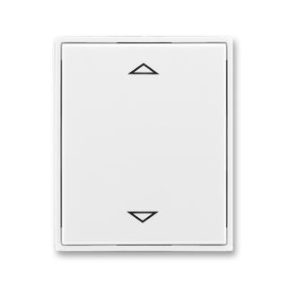 Kryt spínače žaluziového s krátkocestným ovladačem, 3299E-A00110 03, ABB, Time®, Element®, bílá / bílá (ABB, Time®, Element®, bílá / bílá)